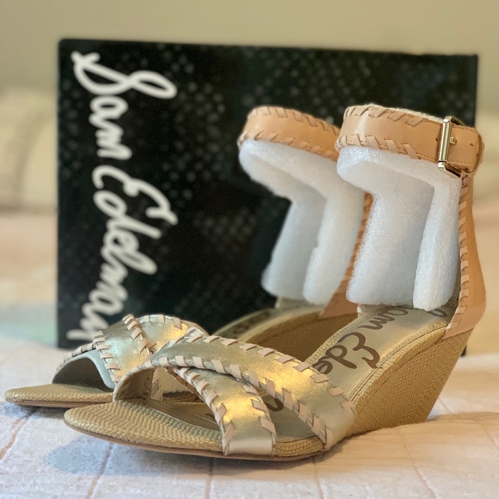 Sam Edelman Silvia Wedge - light gold